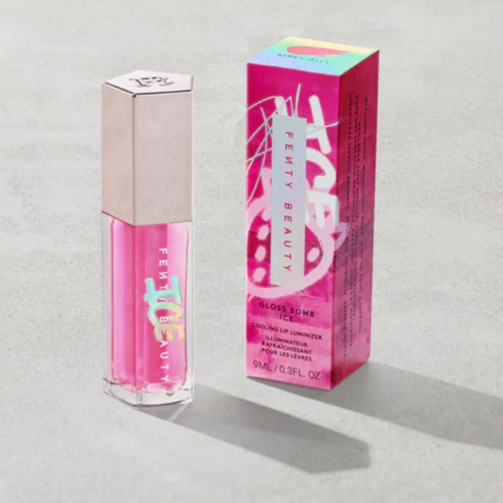 Fenty Beauty Gloss Bomb Ice in Berry Jelly Cooling lip luminizer new in box